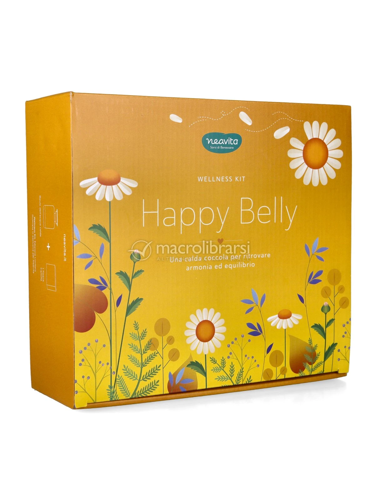 Neavita Wellness Kit Cofanetto Tisana + Borsa Acqua Calda Giallo